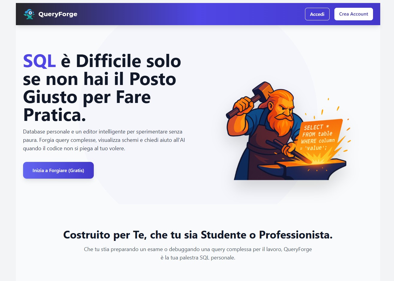 Preview di QueryForge